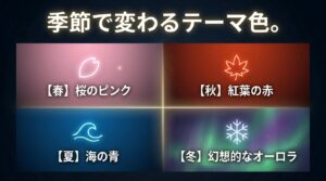 春はピンク、夏は青、秋は赤、冬はオーロラなど、季節に合わせて変化する天門橋のテーマカラー
