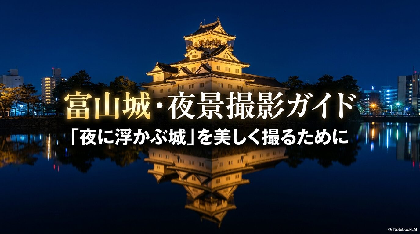 富山城・夜景撮影ガイド 「夜に浮かぶ城」を美しく撮るために