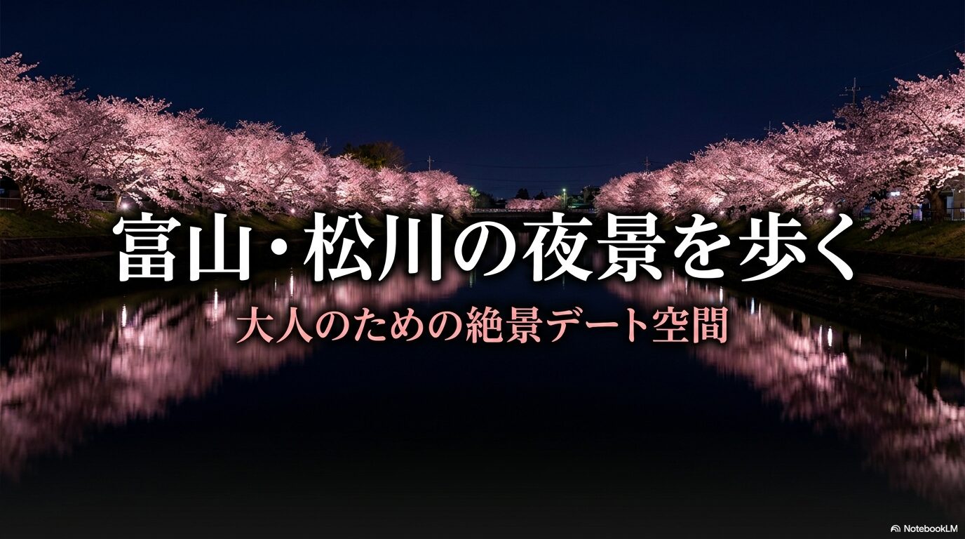 松川の夜景を歩く大人のための絶景デート空間