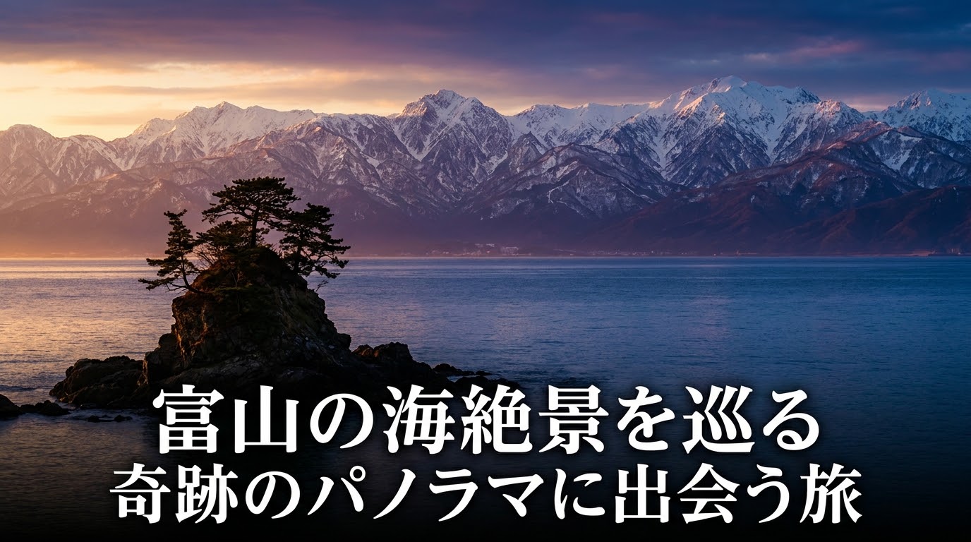 富山の海絶景を巡る、奇跡のパノラマに出会う旅のタイトル