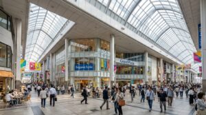 総曲輪の商店街と都市の光
