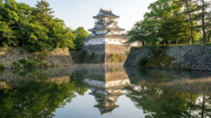 富山城址公園の風景
