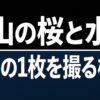 富山の桜と水鏡 最高の1枚を撮る極意